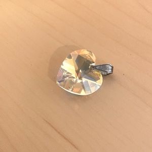 Swarovski heart! Good condition. Dainty. Can be put on any necklace!